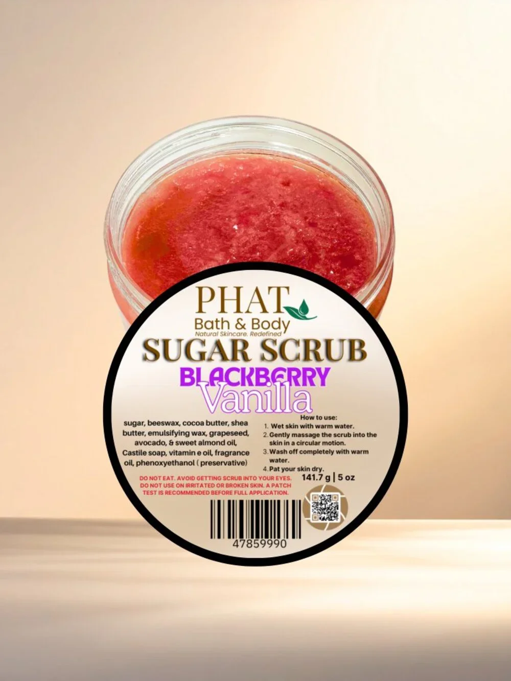 Phat Bath & Body Blackberry Vanilla Sugar Scrub